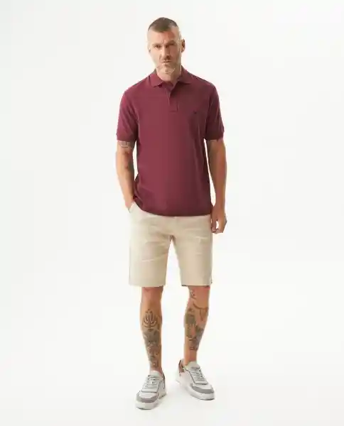 Camiseta Polo Classic Rojo Uva Ultraoscuro Talla XS Chevignon