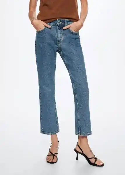 Jeans Kylie Tejano Medio Talla 46 Mujer Mango