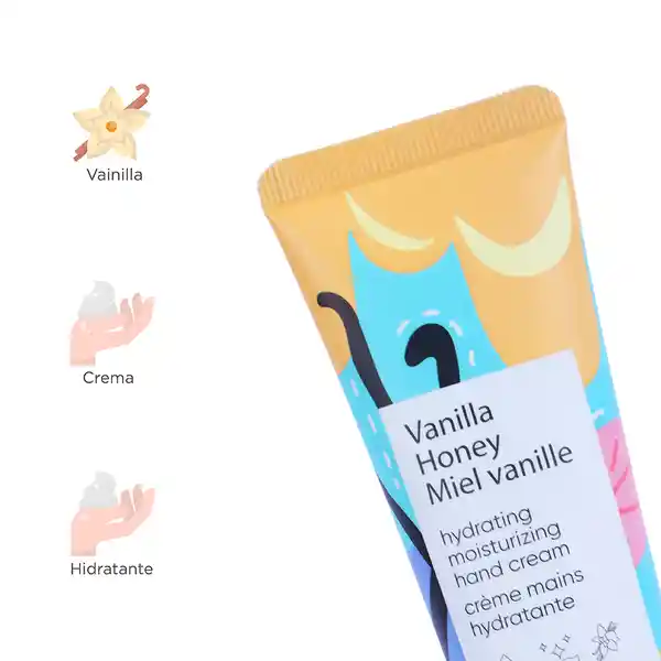 Crema de Manos Hidratante Miel de Vainilla Miniso