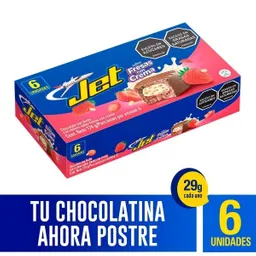 Jet Chocolate Relleno Sabor Fresas Con Crema