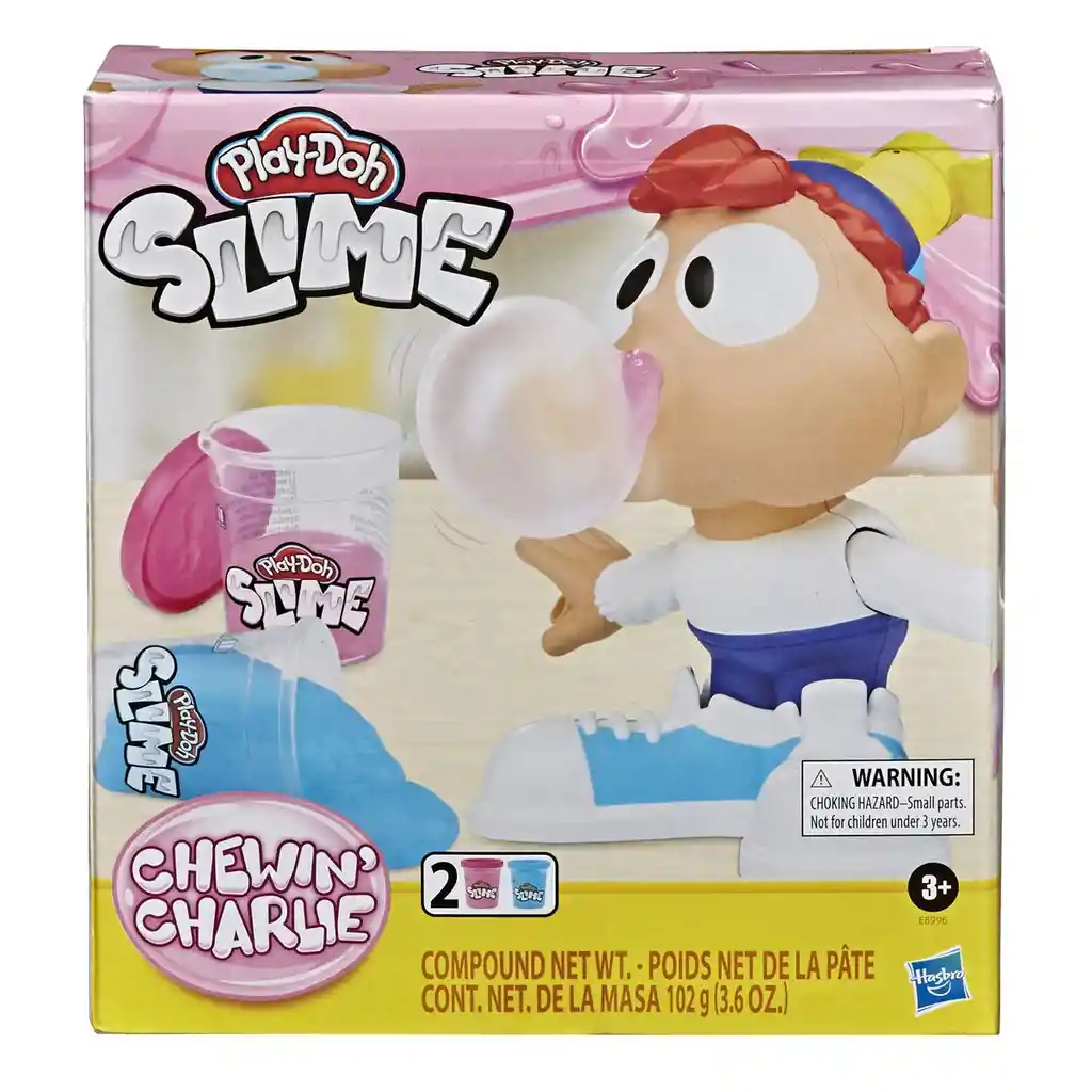 Play-Doh Slime Chewin' Charlie Azul y Rosada