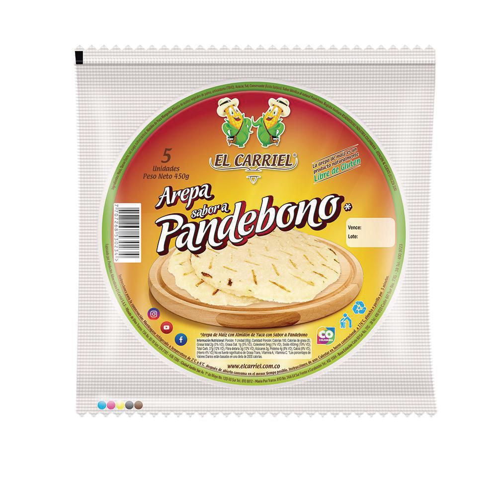 El Carriel Arepas Sabor Pandebono 450 g