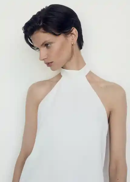 Vestido Bobiet Offwhite Talla 18 Mujer Mango