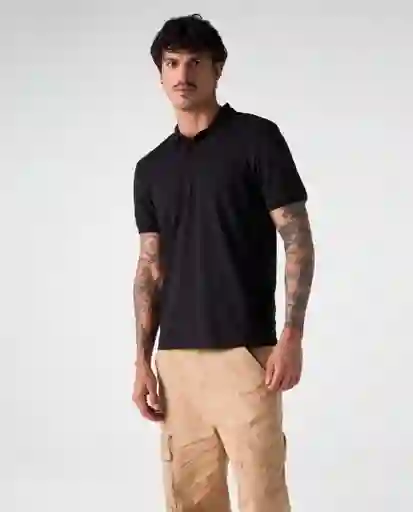 Camiseta Polo Hombre Negro Talla L 802G010_NEG194004 Americanino