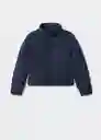 Chamarra Anorak Sara Niñas Navy Talla 21 Mango