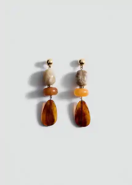 Pendientes Ferni Naranja Talla 99 Mujer Mango