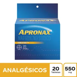 Apronax 550 mg Naproxeno Sódico Caja x 20 tab