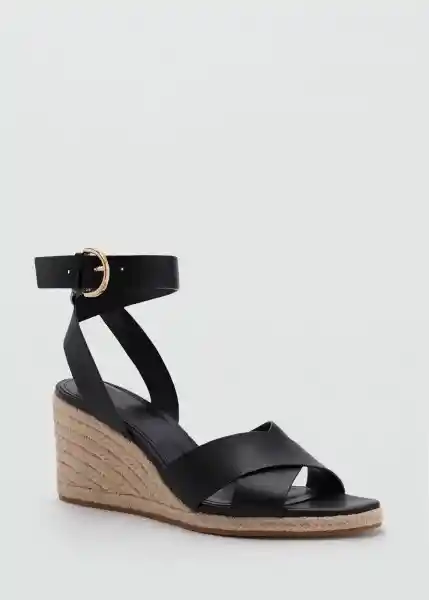 Zapatos Pati Negro Talla 37 Mujer Mango