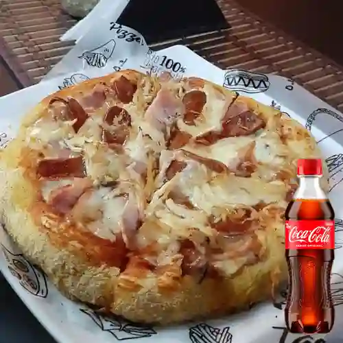 Combo Pizza D la Casa - 3 Carnes +Cocacola Orig 400ml