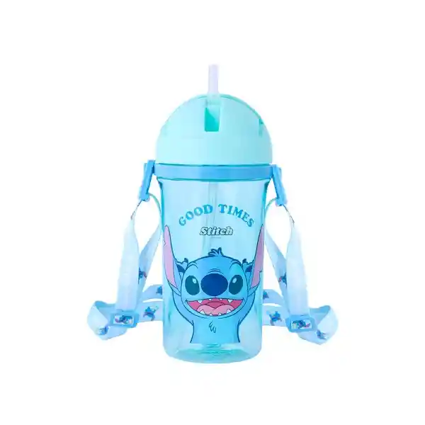 Vaso Pitillo y Correa Hombro Serie Disney Stitch 400 mL Miniso