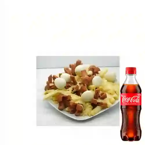 Combo Salchipapa Especial + Coca Cola Original 400 ml