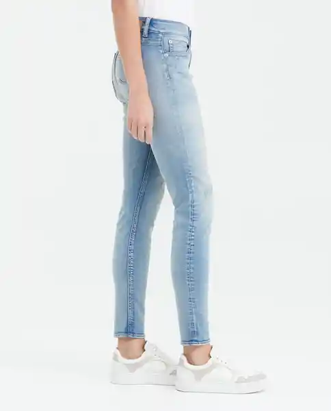 Jean High Rise Mujer Claro Azul Cristalino Claro 10 Chevignon