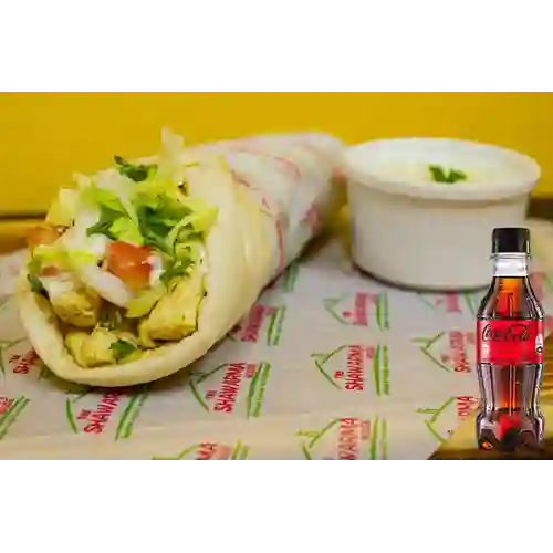 Combo Shawarma de Pollo + Coca Cola Sin Azúcar 250ML