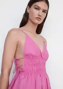 Vestido Lipsi Rosa Talla XL Mujer Mango