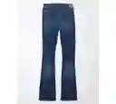 Jean Kick Boot Mujer en Color Azul Talla 8 LONG American Eagle