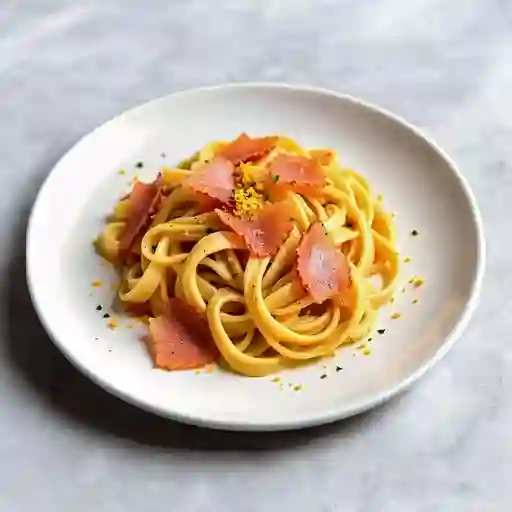 Pasta prosciutto e liimone
