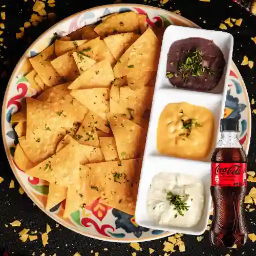 Combo Nachos Tradicionales +Cocacola S/az 400ml
