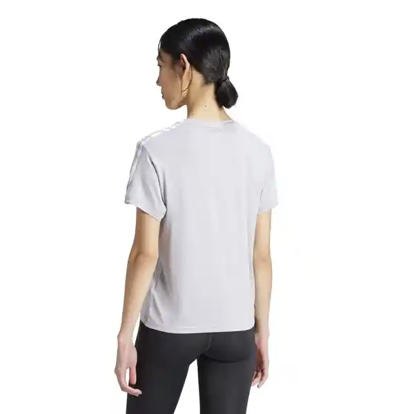 Adidas Camiseta Tr-es 3s Para Mujer Gris Talla M