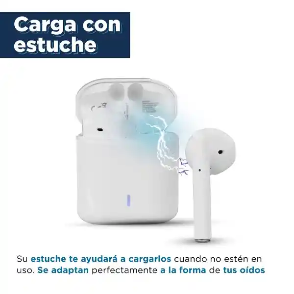 Auriculares Inalámbricos Macaron Blanco Modelo S88 Miniso