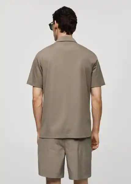 Camiseta Polo Como Khaki Talla Xxl Hombre Mango