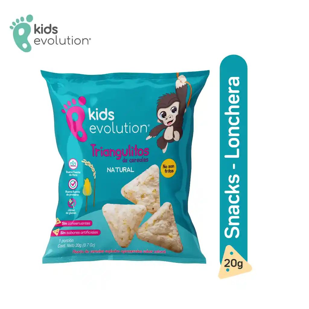 Kids Evolution Triangulitos de Cereales sabor Natural