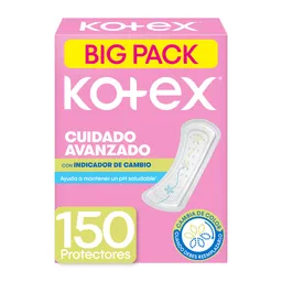 Protectores Cuidado Avanzado Kotex Indicador de Cambio 150 Und