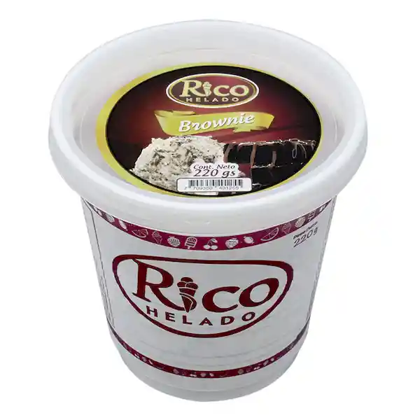 Rico Helado Helado Brownie