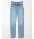 Jean Super High Rise Mujer Azul Talla 12 REGULAR American Eagle