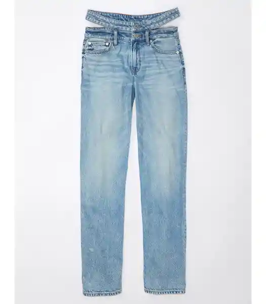 Jean Super High Rise Mujer Azul Talla 12 REGULAR American Eagle