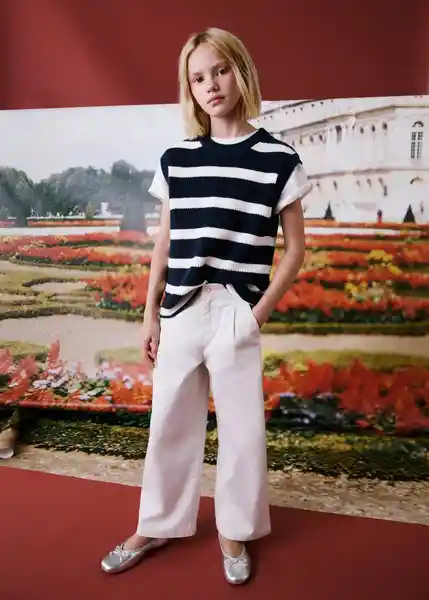 Chaleco Chloe Navy Talla 12 Niños Mango