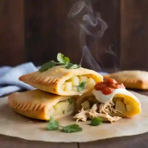 3 Empanadas de Papa y Pollo