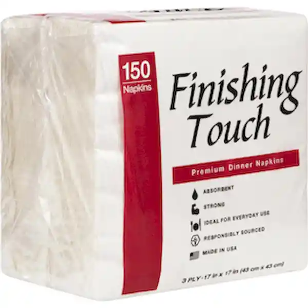 Finishing Touch Servilletas para Cena Triple Hoja