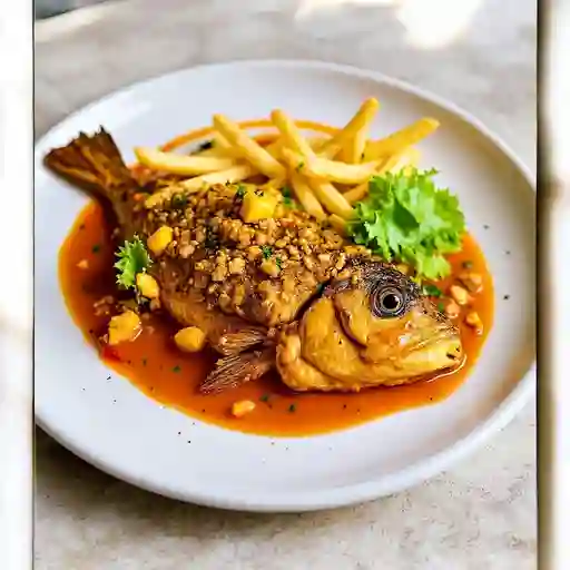 Mojarra Frita O A La Criolla O Escabeche Completo
