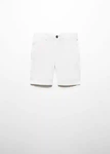 Bermuda Picoc Niños Blanco Talla 13 Mango