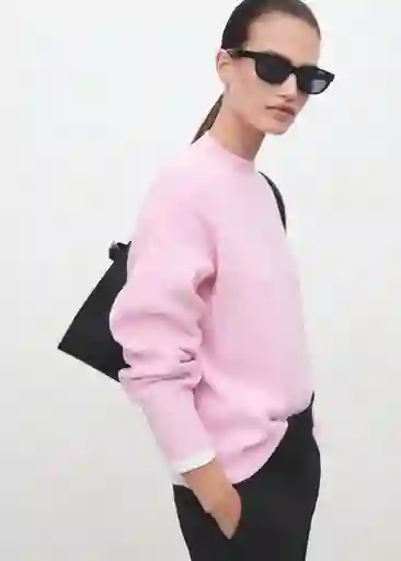 Saco Jersey Rino Rosa Talla L Mujer Mango