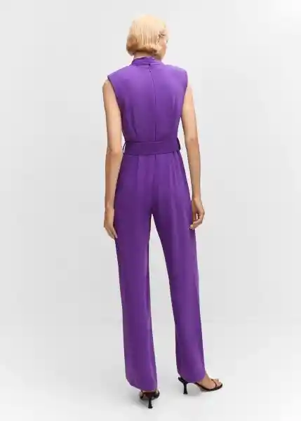 Enterizo Mono Atena Morado Talla 24 Mujer Mango