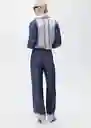 Pantalón Shirty Azul Talla XL Mujer Mango