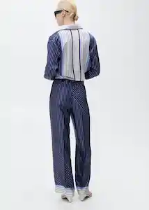 Pantalón Shirty Azul Talla XL Mujer Mango