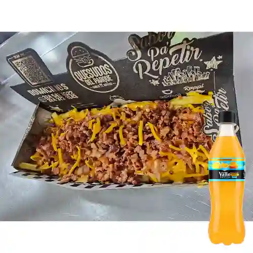 Nuevas Papas Tocineta Crunch +Del Valle Naranja 400ml