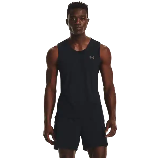 Under Armour Polera Iso-Chill Laser Sing Hombre Negro Talla SM