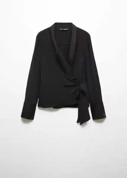 Blusa Rider Negro Talla M Mujer Mango