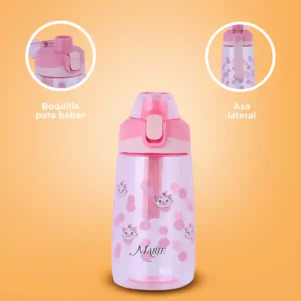 Vaso Plástico de Silicona Serie Disney Marie 500 mL Miniso