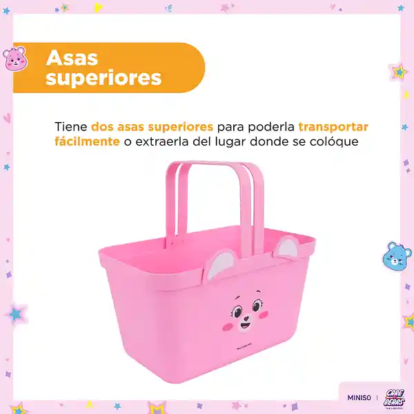 Organizador Plástico de la Colección Care Bears Rosa Miniso