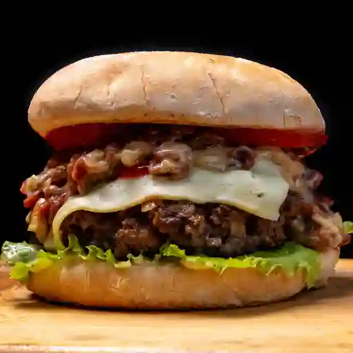 Hamburguesa carbonara