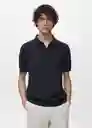 Camiseta Polo Arraona Azul Noche Talla M Hombre Mango