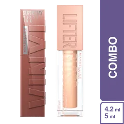 Combo Lip Labial Vinyl Ink Punchy + Brillo Lifter Gloss Sun
