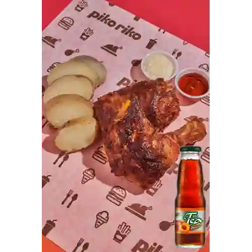 Combo Pollo Asado 2 Presas + Mr Tea
