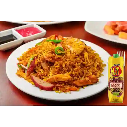 Combo Arroz Mixto para 2 + Hit Mora 1 l