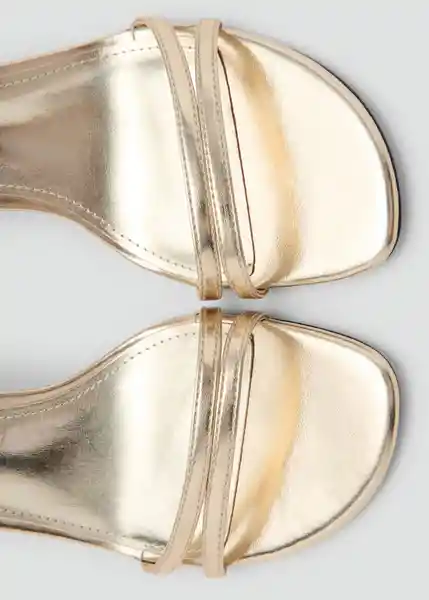 Sandalias Blues Oro Talla 38 Mujer Mango