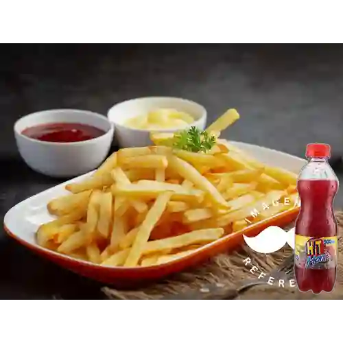Combo Papas a la Francesa + Hit Mora 500 ml